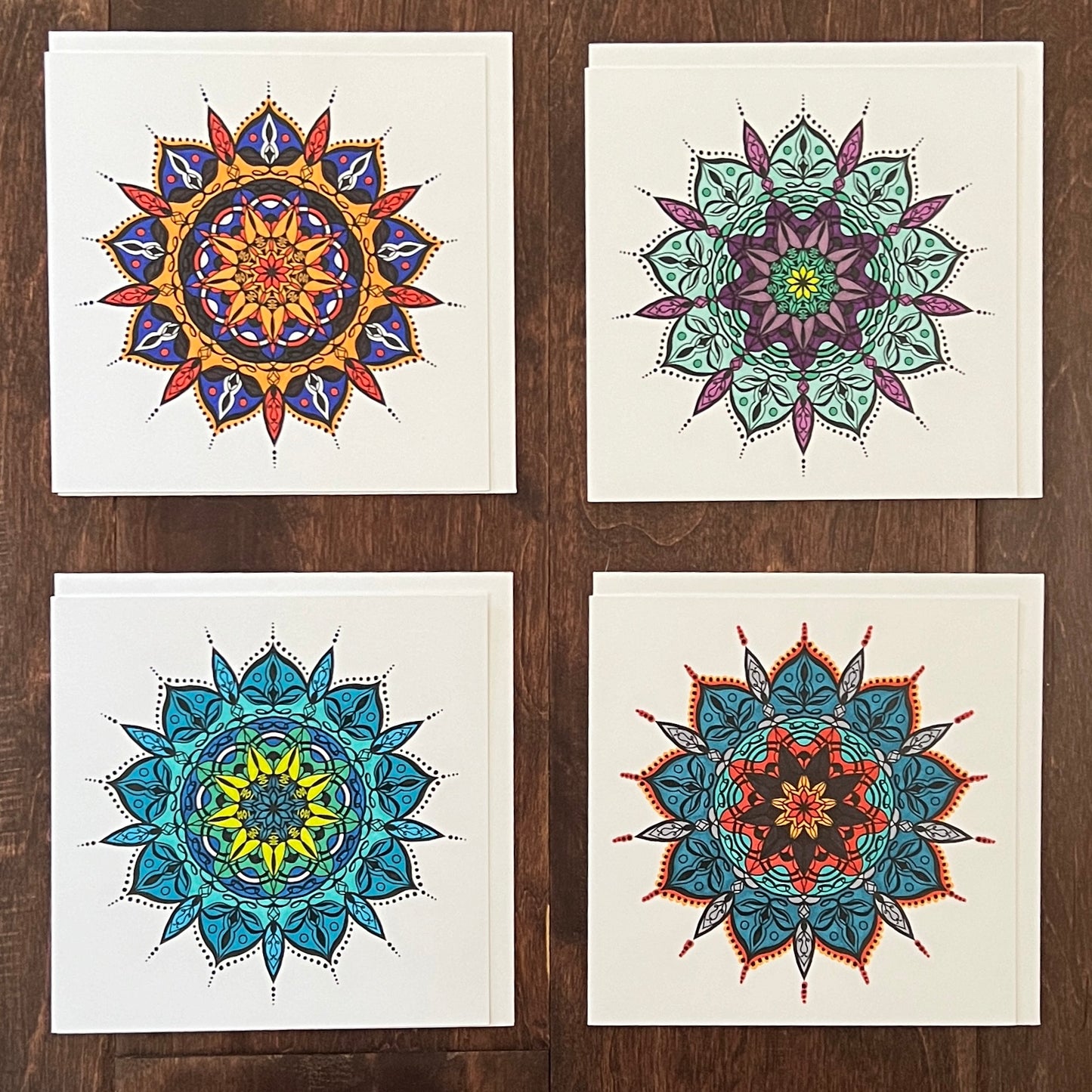 Hope Hand Colored Square Greeting Card