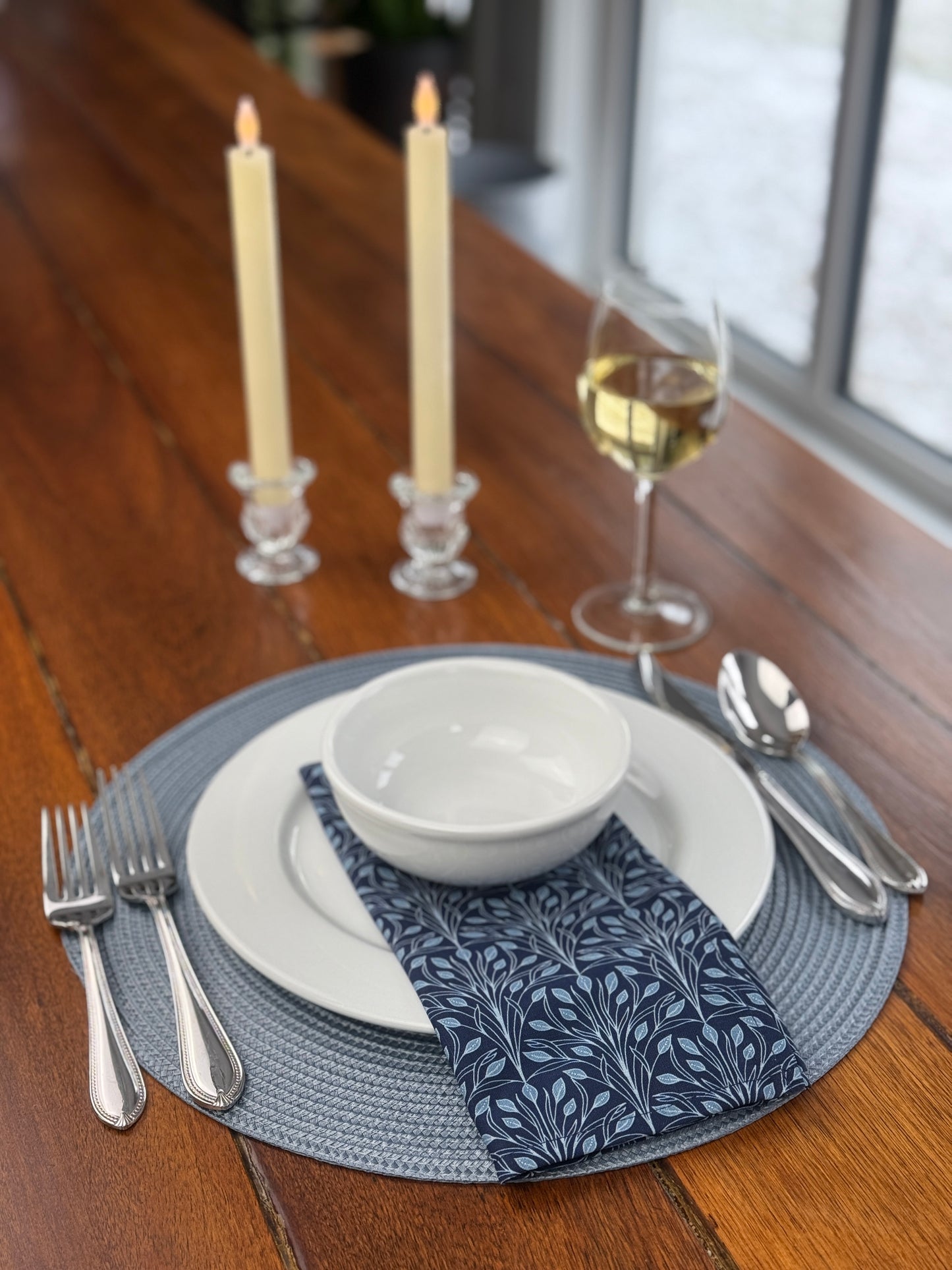 Dinner Napkins, Set of 4 | Glass Bouquet