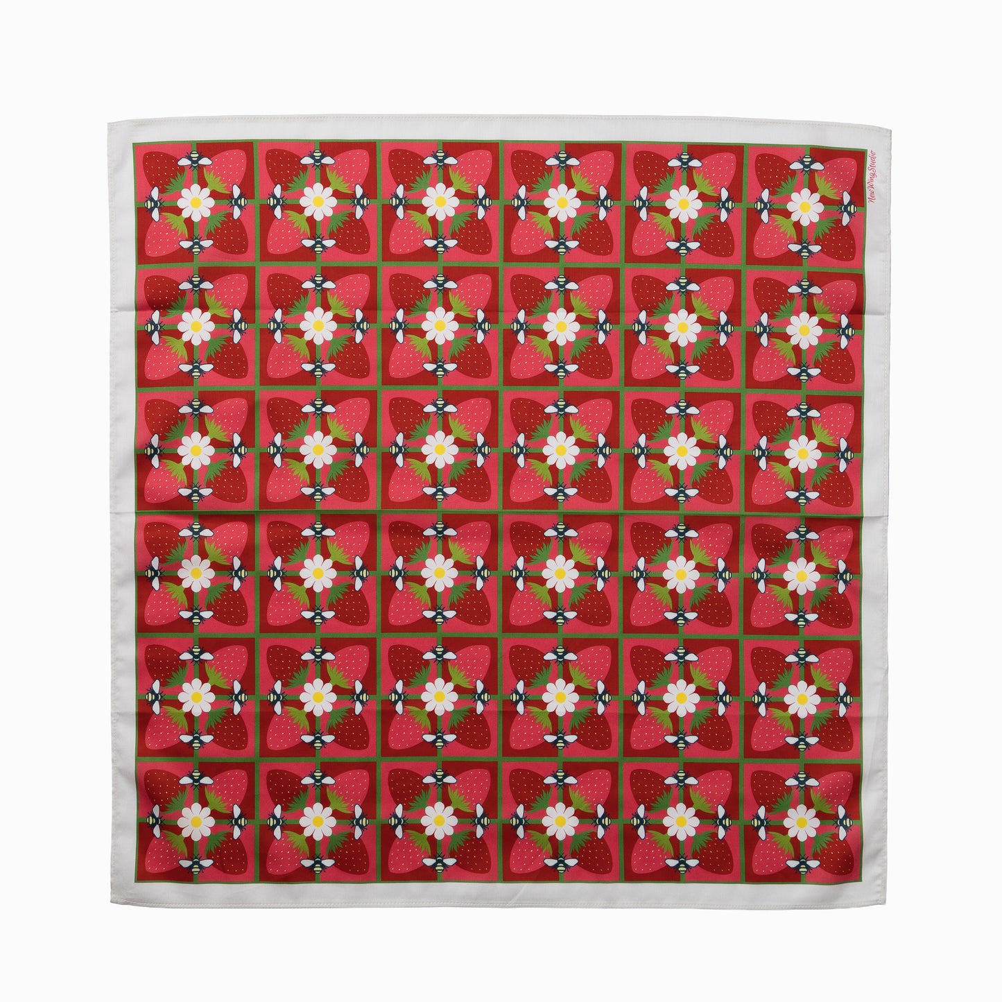 Bandana | Bees & Berries Red