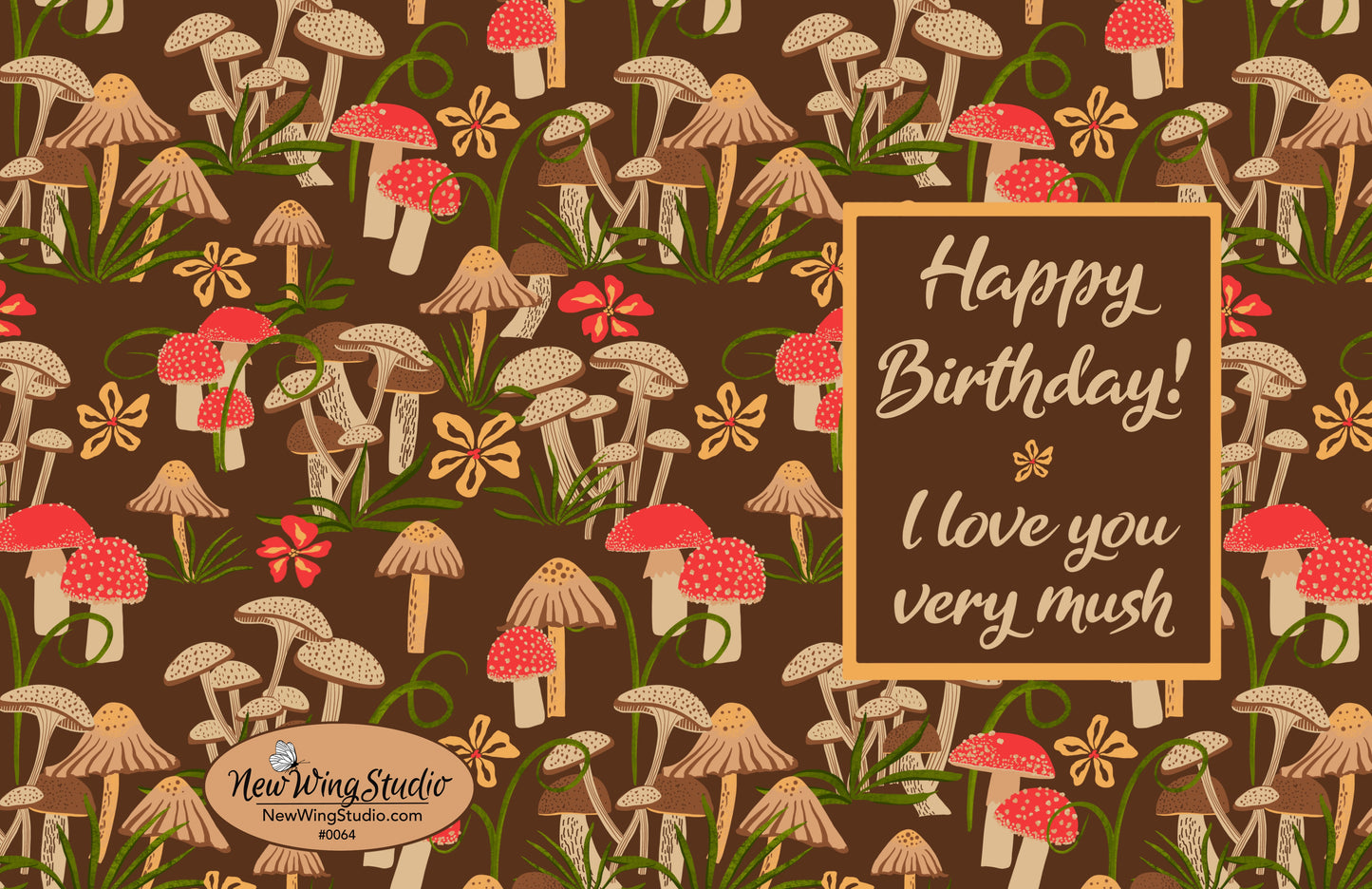 Happy Birthday I Love You Very Mush Greeting Card