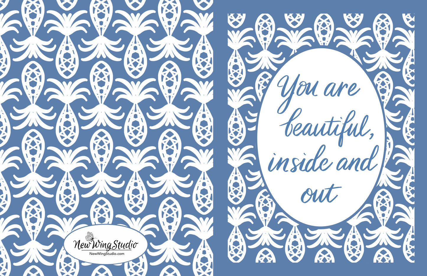 You Are Beautiful Inside And Out Greeting Card