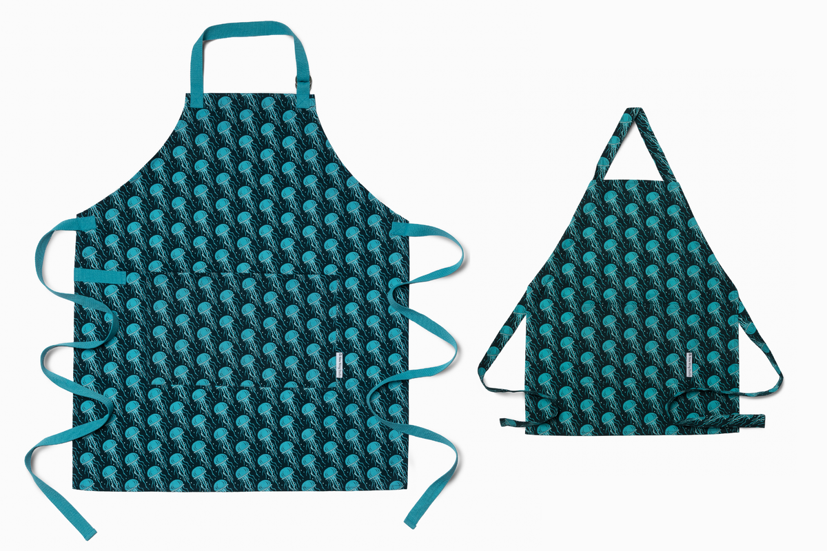 Adult & Child Apron Matching Apron | Jellyfish Dance Party
