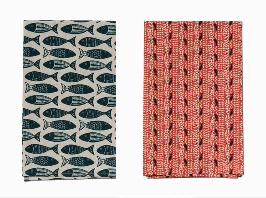 Kitchen Towel Duo | Go Fish & Swim Team