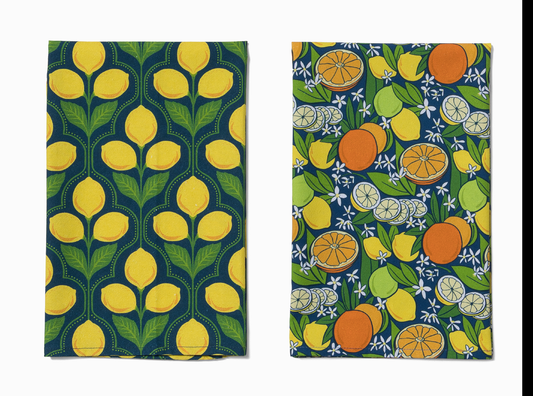 Kitchen Towel Duo | Lemon Provence & Citrus Grove
