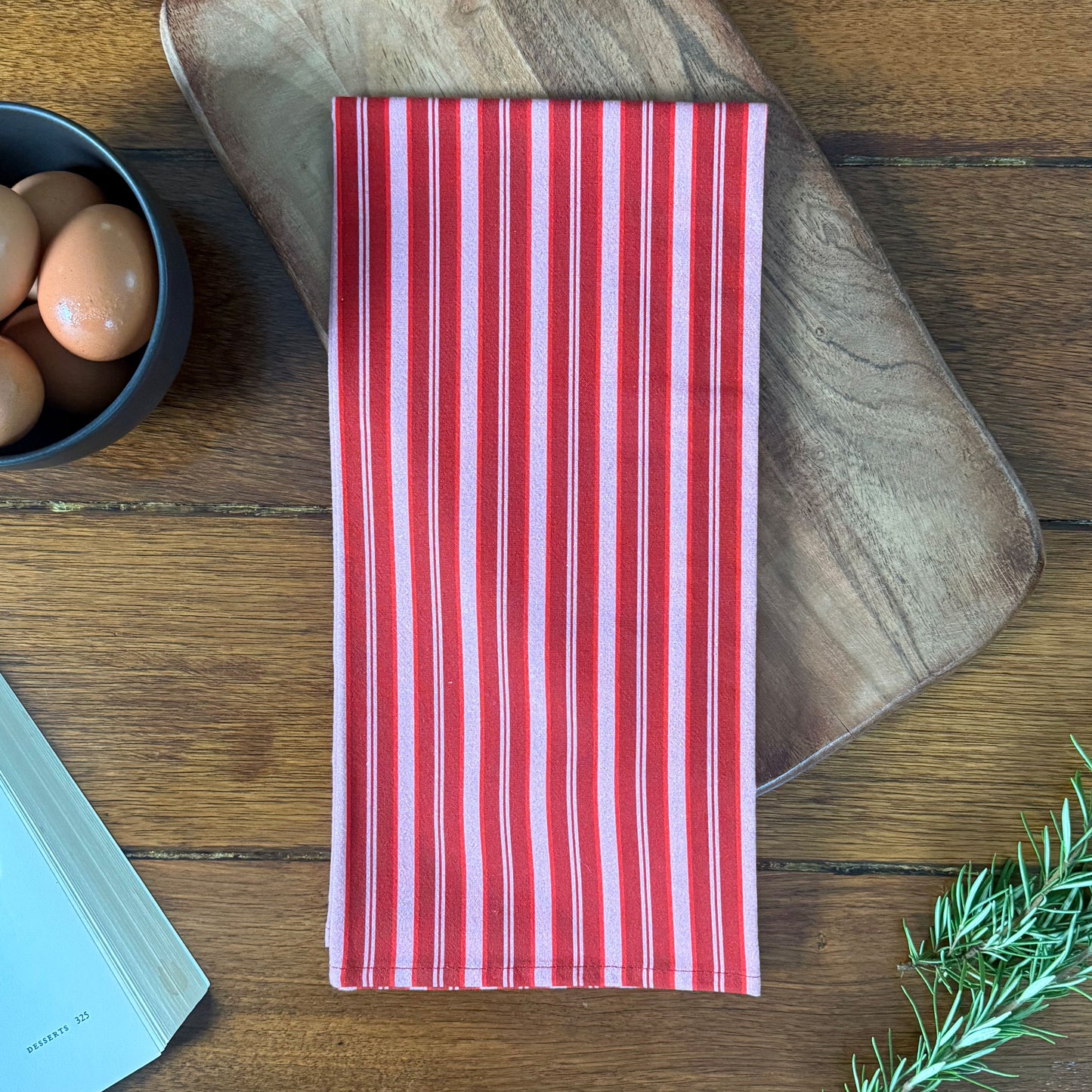 Holiday Kitchen Towel | Candy Stripes