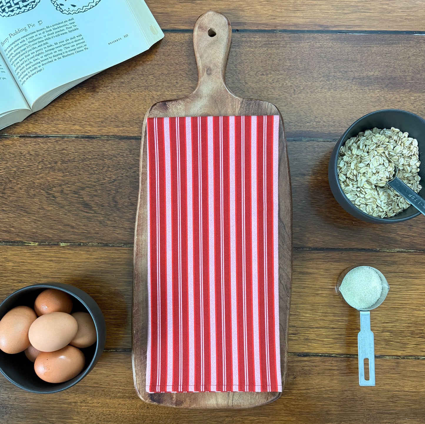 Holiday Kitchen Towel | Candy Stripes