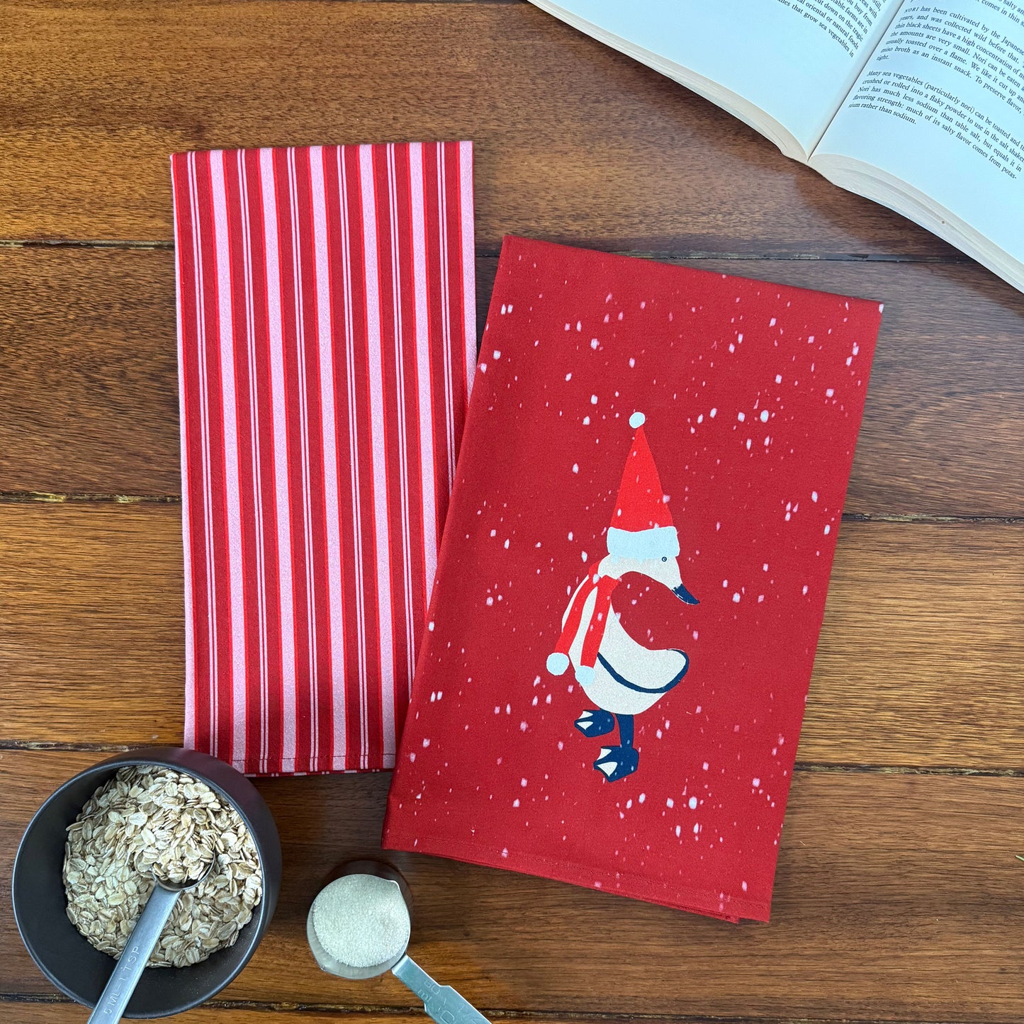 Holiday Kitchen Towel | Candy Stripes