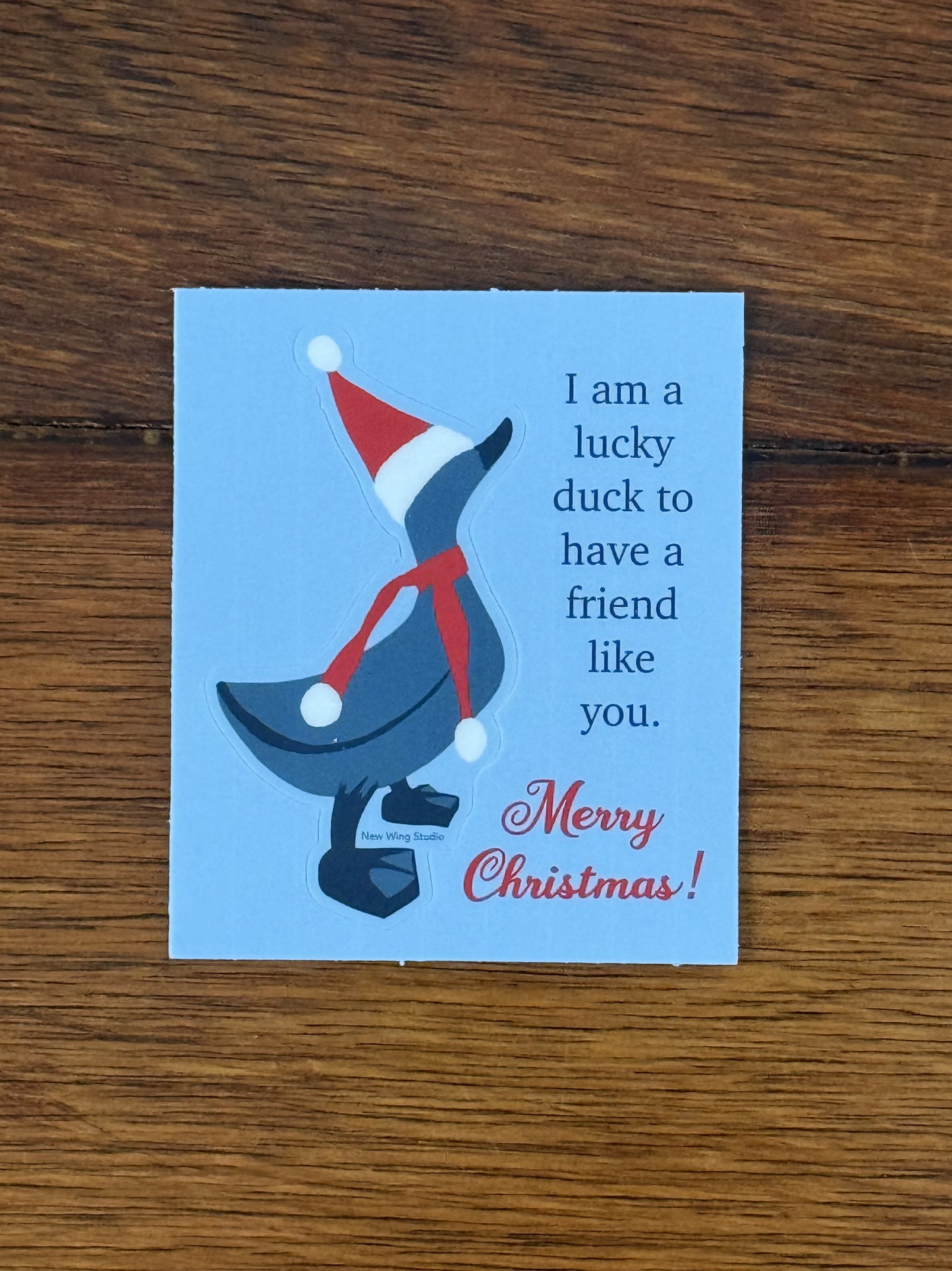 Merry Christmas Duck STICKER