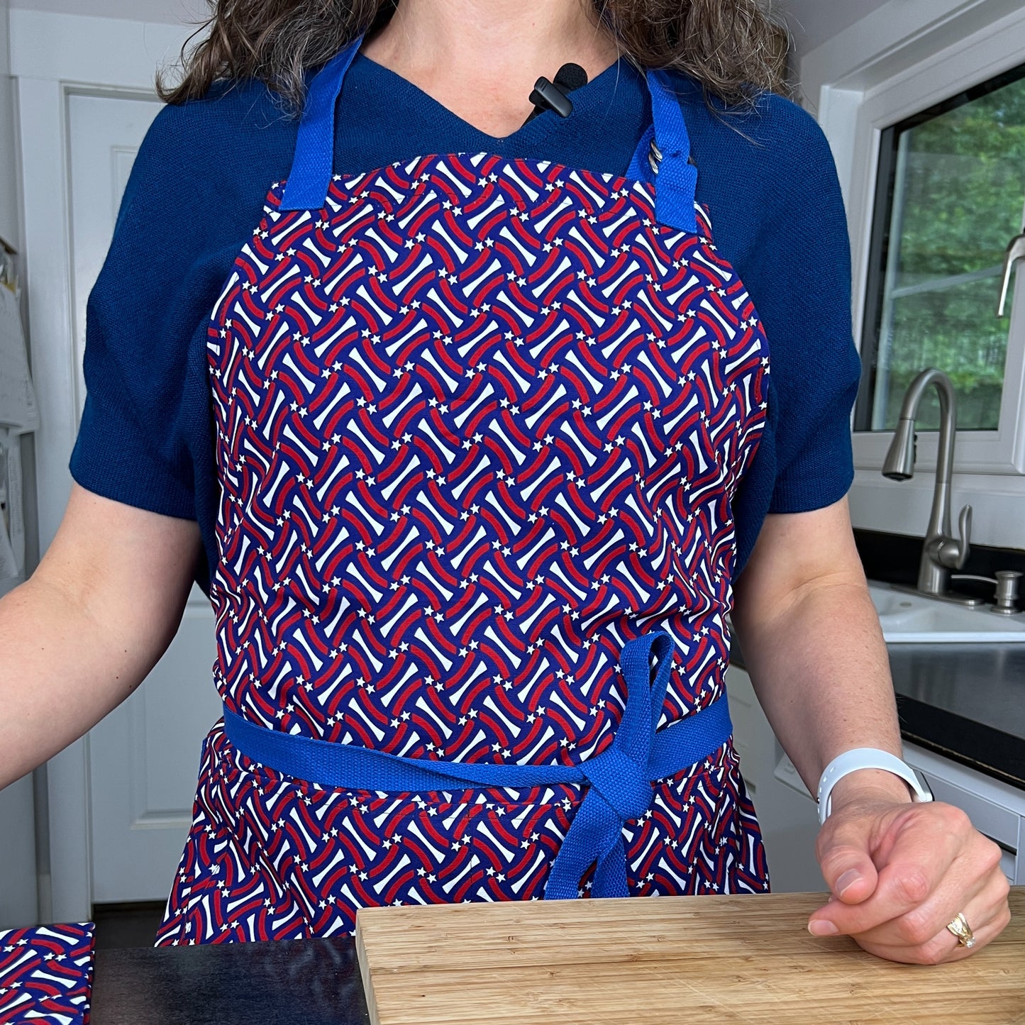 Apron-Adult | Red, White & Blue