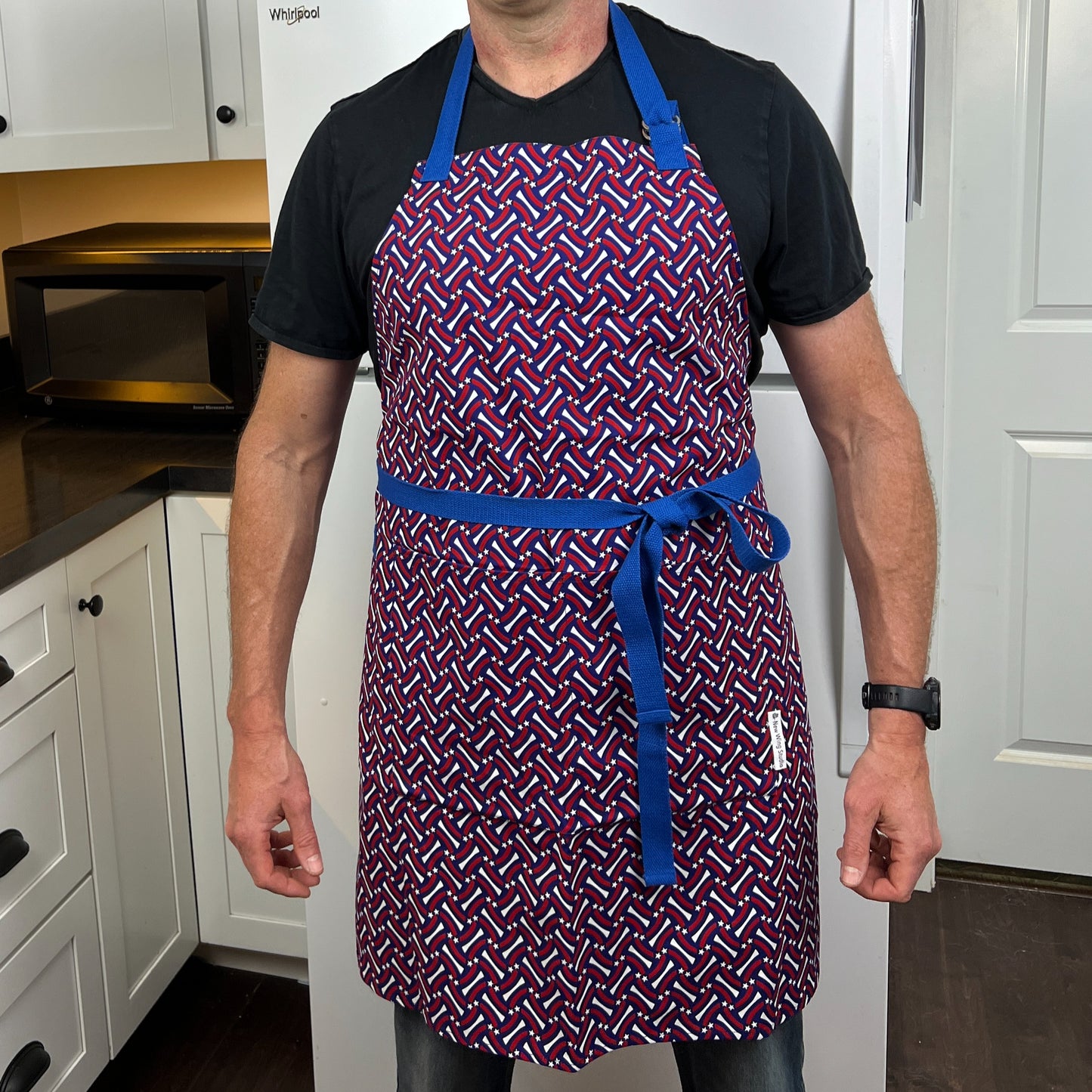 Apron-Adult | Red, White & Blue