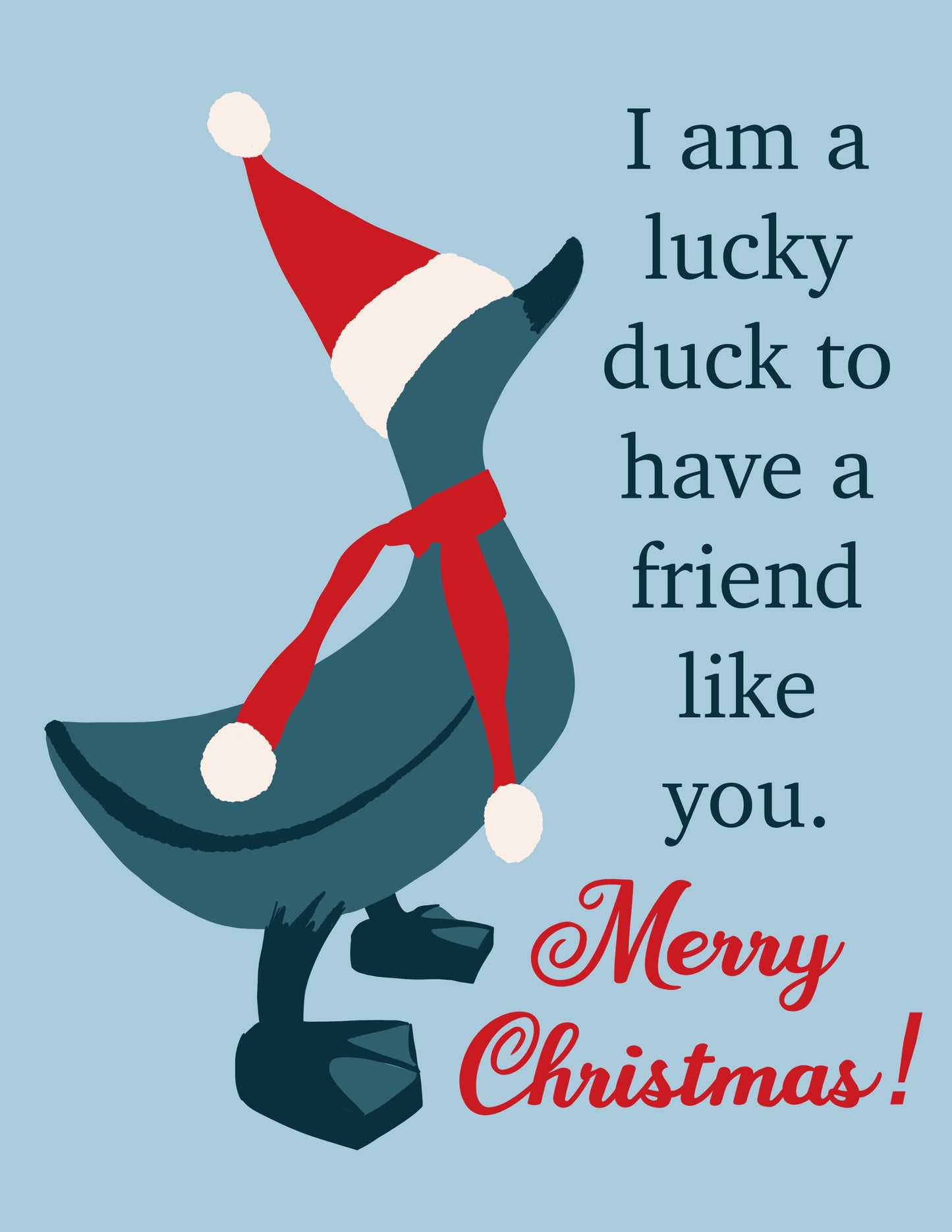 I am a Lucky Duck Greeting Card