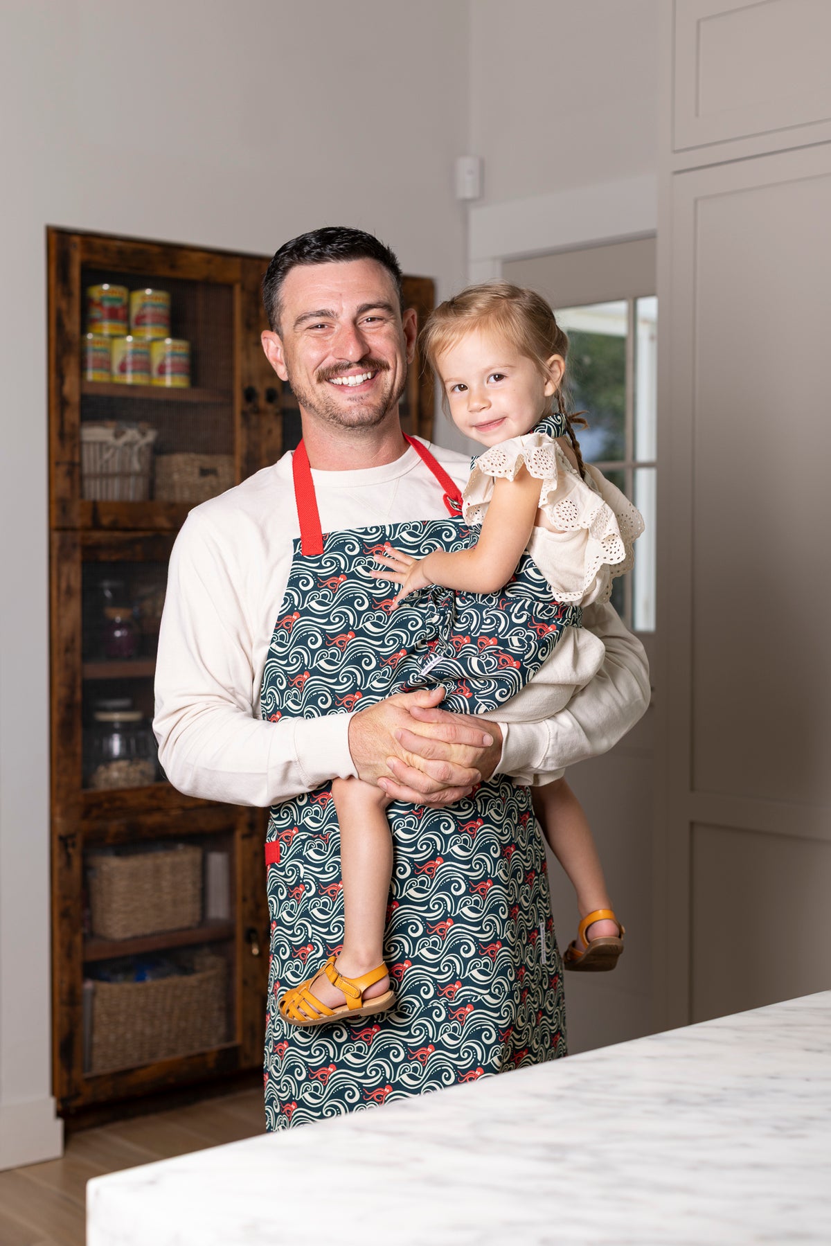 Adult & Child Apron Matching Set | Calamari