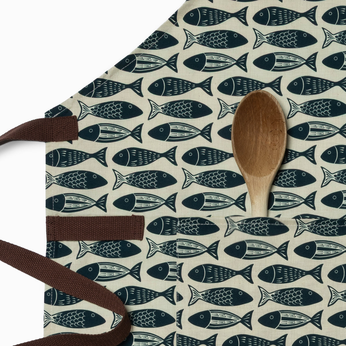 Adult Apron & Kitchen Towel Set | Go Fish & Calamari