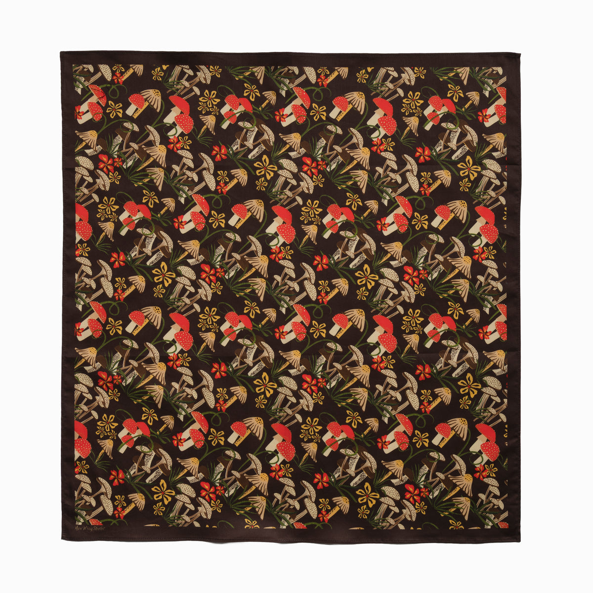 Apron & Bandana Matching Set | Mushroom Field