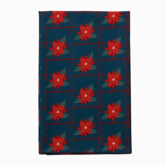 Holiday Kitchen Towel | Poinsettia Plaid
