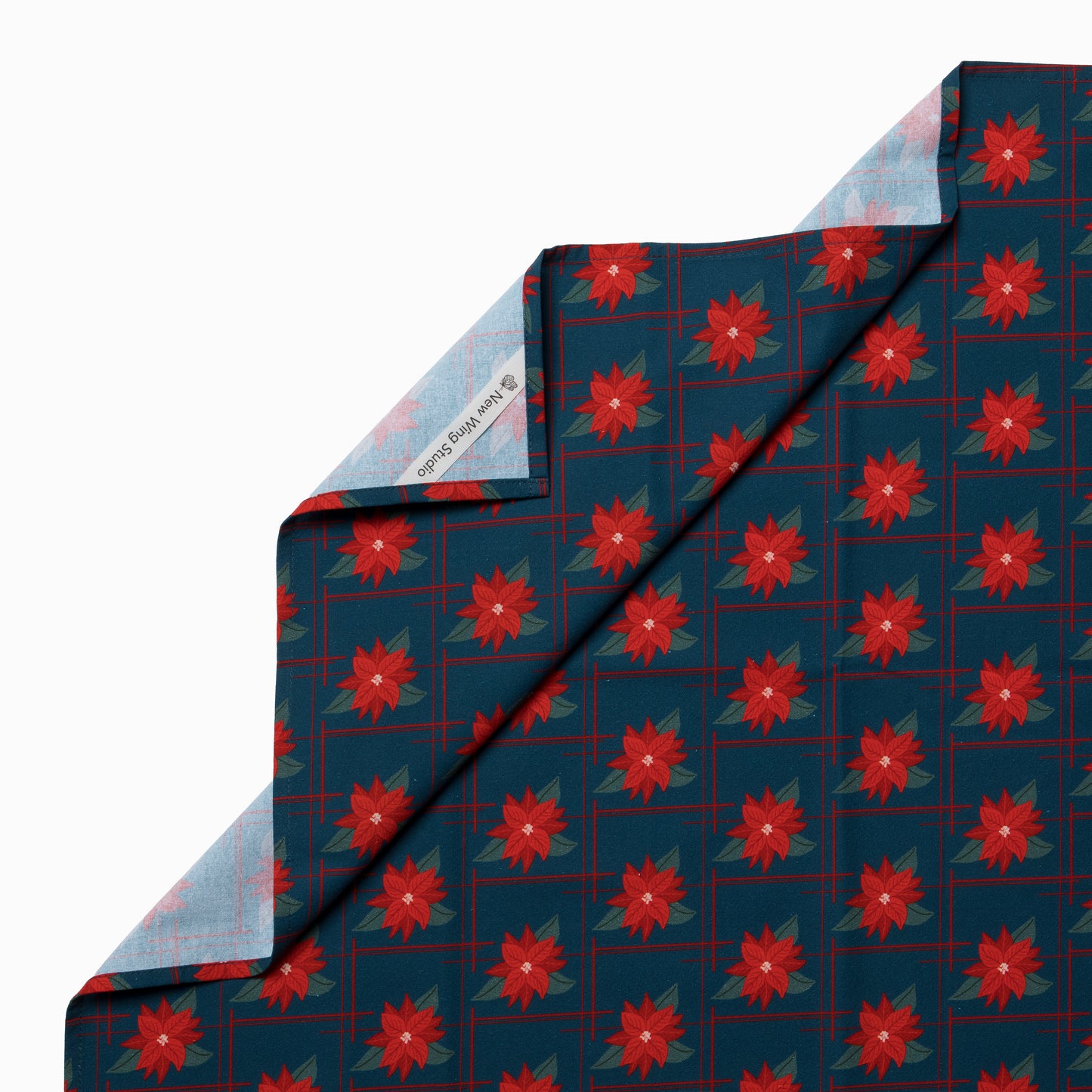 Holiday Kitchen Towel | Poinsettia Plaid