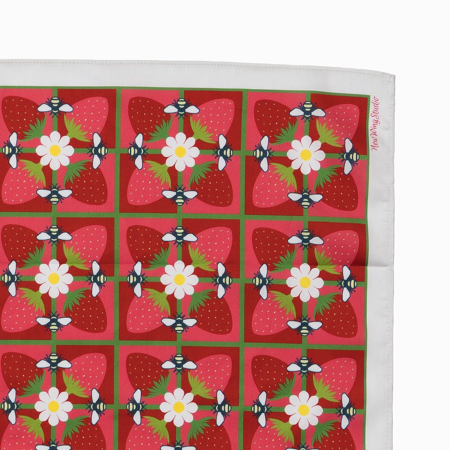 Bandana | Bees & Berries Red