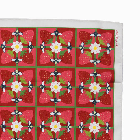 Bandana | Bees & Berries Red