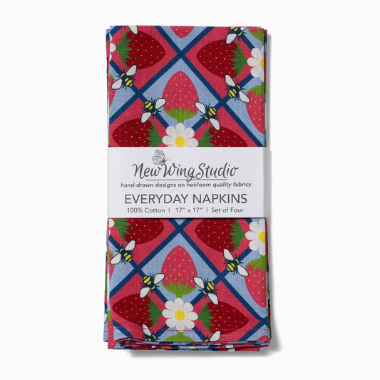 Everyday Napkins, Set of 4 | Bees and Berries