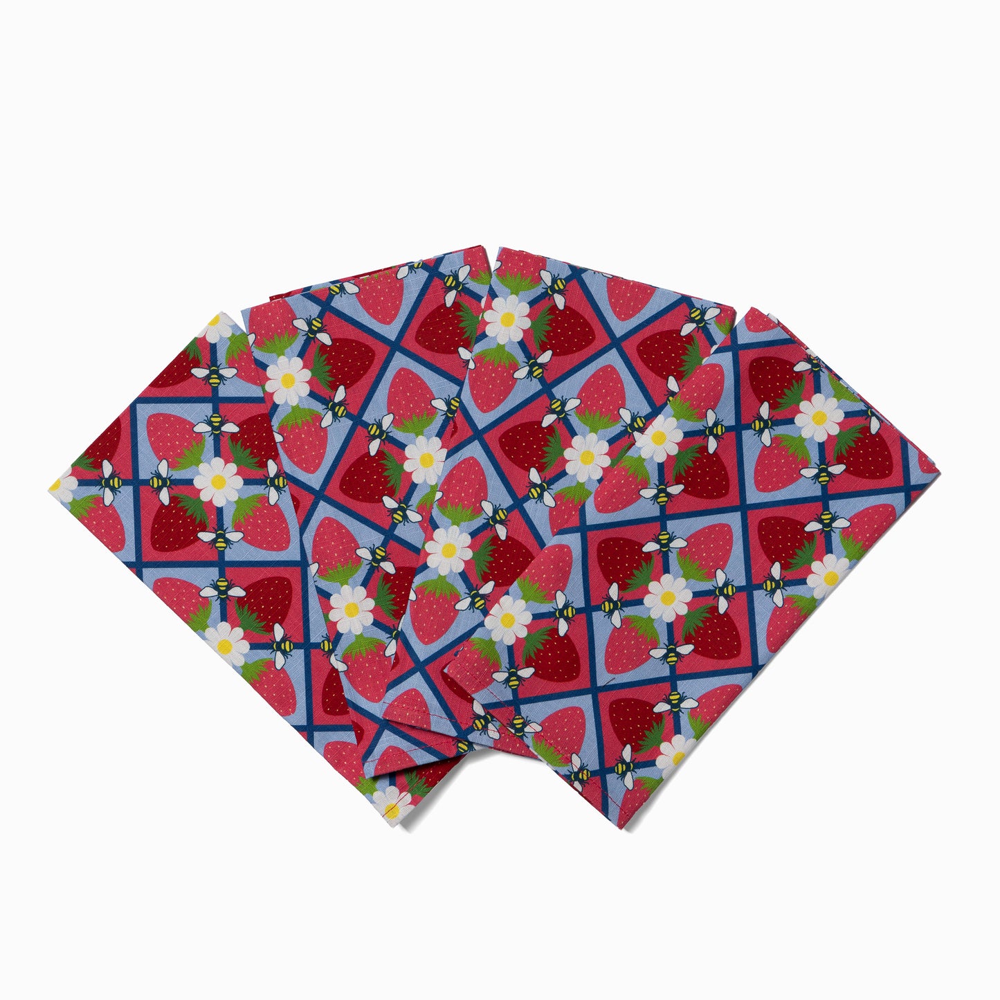 Dinner Napkins, Set of 4 | Bees and Berries