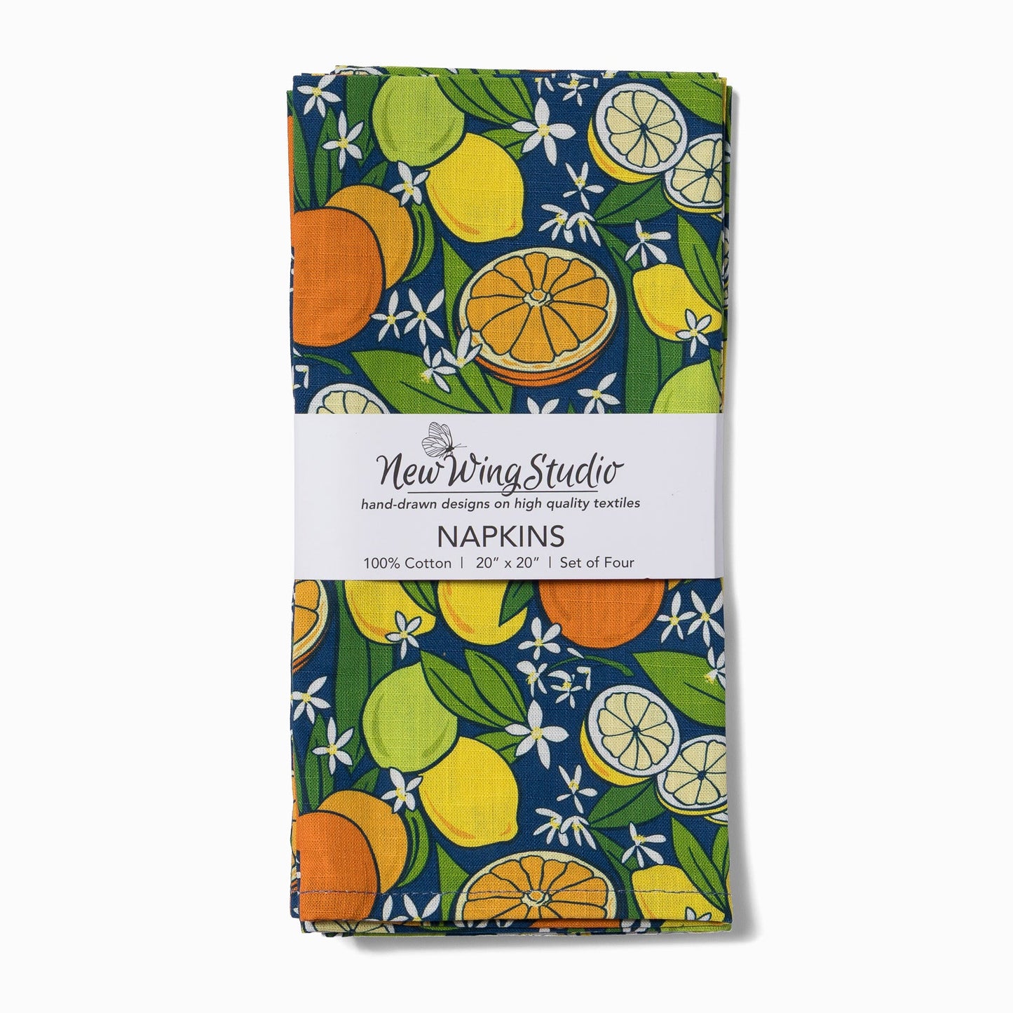 Dinner Napkins, Set of 4 | Citrus Grove