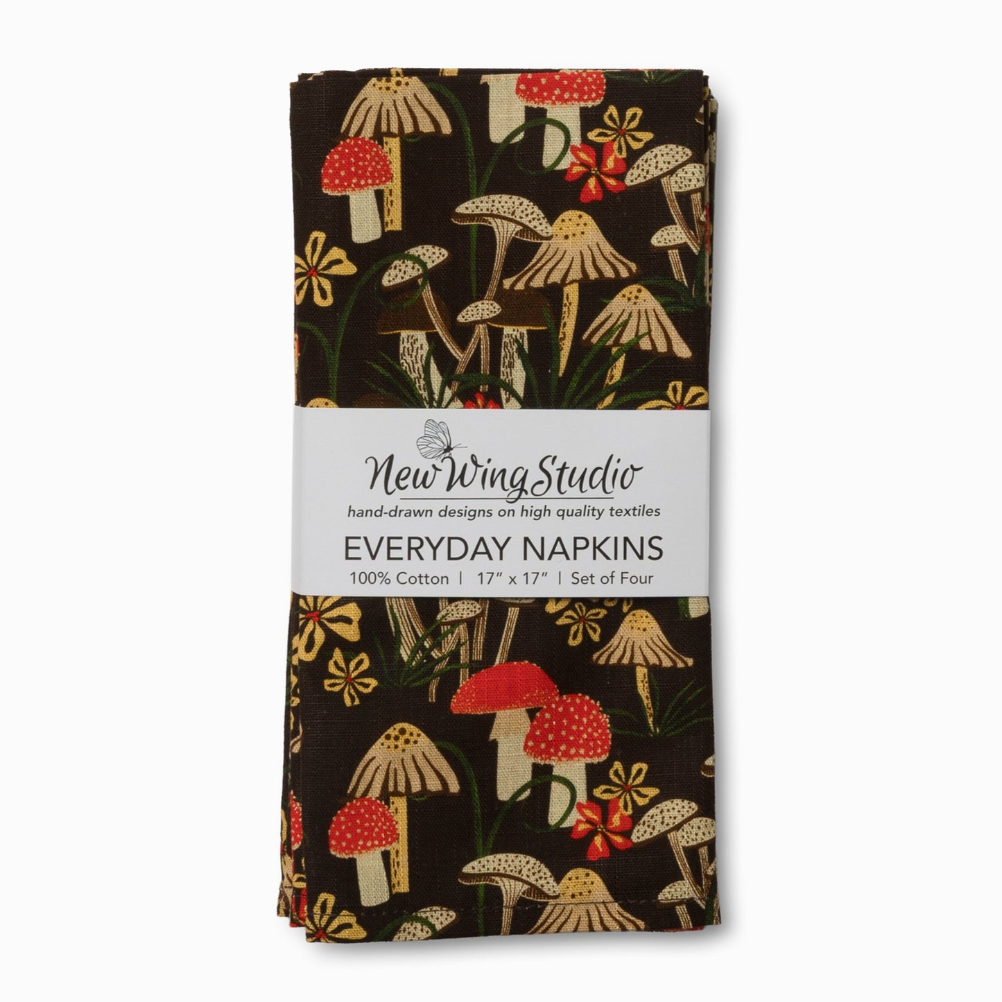 Everyday Napkins, Set of 4 | Mushroom Field