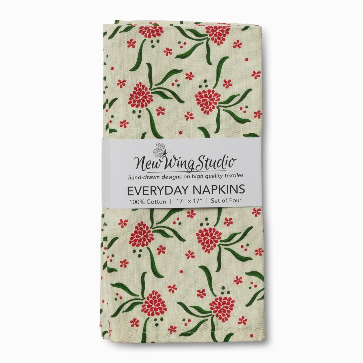 Everyday Napkins, Set of 4 | Raspberry Ripple