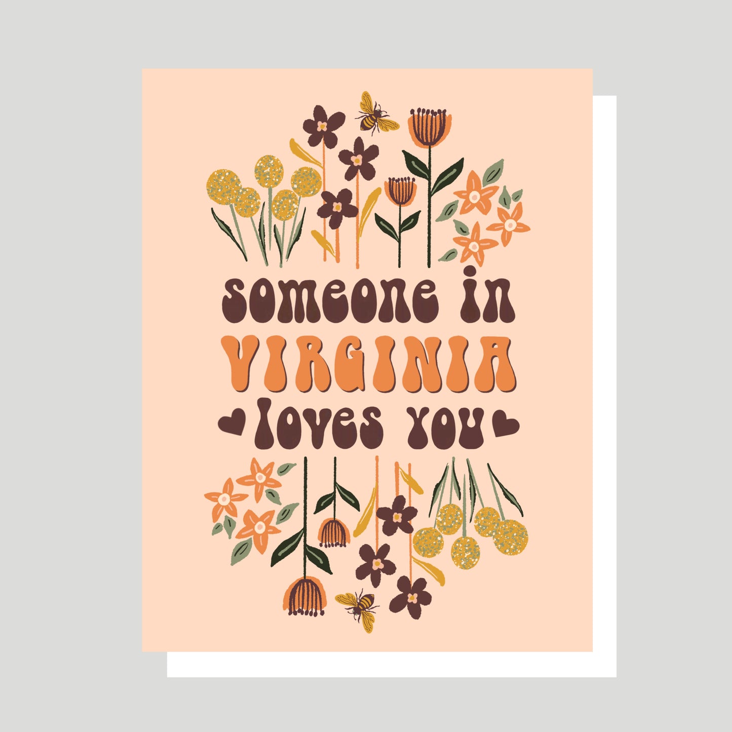 Someone in Virginia Loves You Greeting Card