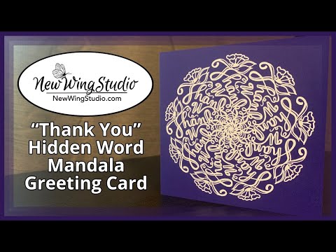As an illustrator and artist, Jennifer Knight loves to include hidden words within her art, but sometimes they can be hard to find.  In this video, Jennifer highlights her Greeting Card titled “Thank U”.   In the video she clearly shows where each hidden message appears in the hidden word Mandala.  These designs speak for themselves.  Gift or display a message of hope and encouragement all wrapped up in a gorgeous mandala as a reminder of the importance of gratitude.  Newwingstudio.com 