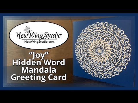 As an illustrator and artist, Jennifer Knight loves to include hidden words within her art, but sometimes they can be hard to find.  In this video, Jennifer highlights her Greeting Card titled “Joy”.   In the video she clearly shows where each hidden message appears in the hidden word Mandala.  These designs speak for themselves.  Gift or display a message of hope and encouragement all wrapped up in a gorgeous mandala as a reminder of the importance of joy.  Newwingstudio.com