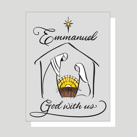Emmanuel God With Us Greeting Card