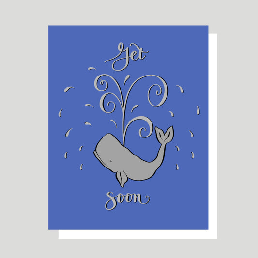 Get Whale Soon Greeting Card