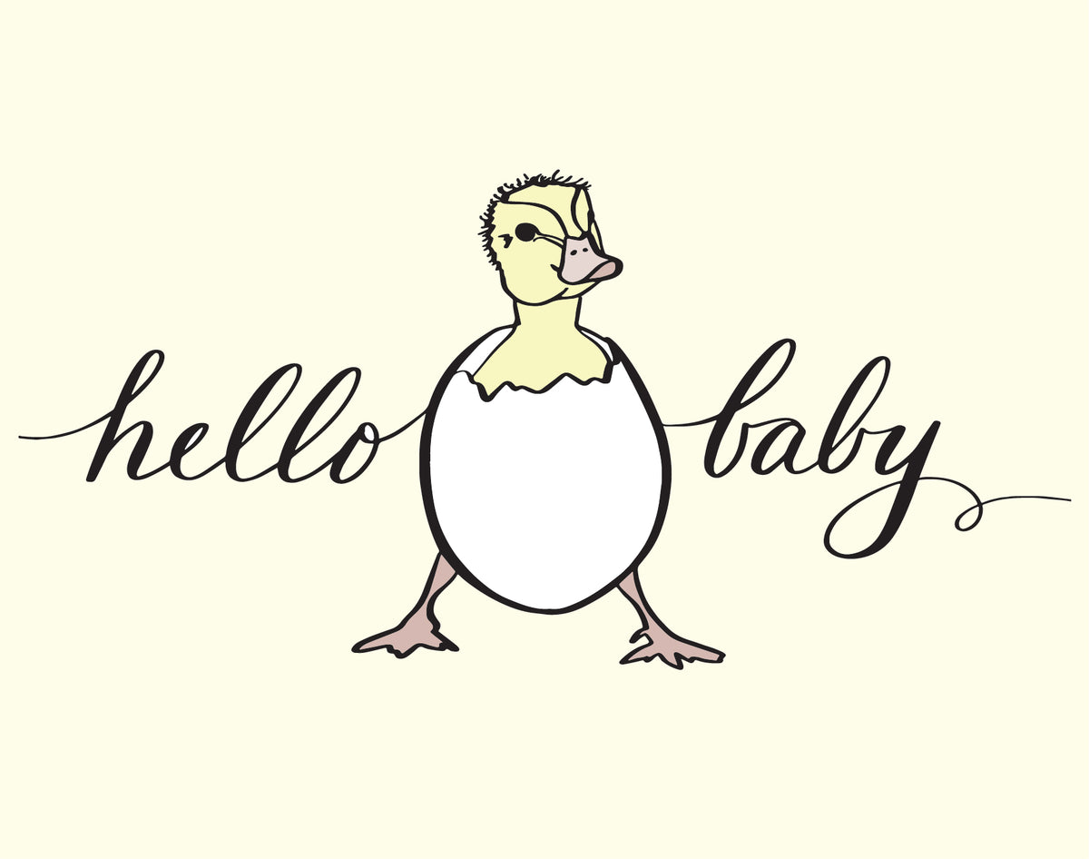 Hello Beb Hello Baby Greeting Card – New Wing Studio