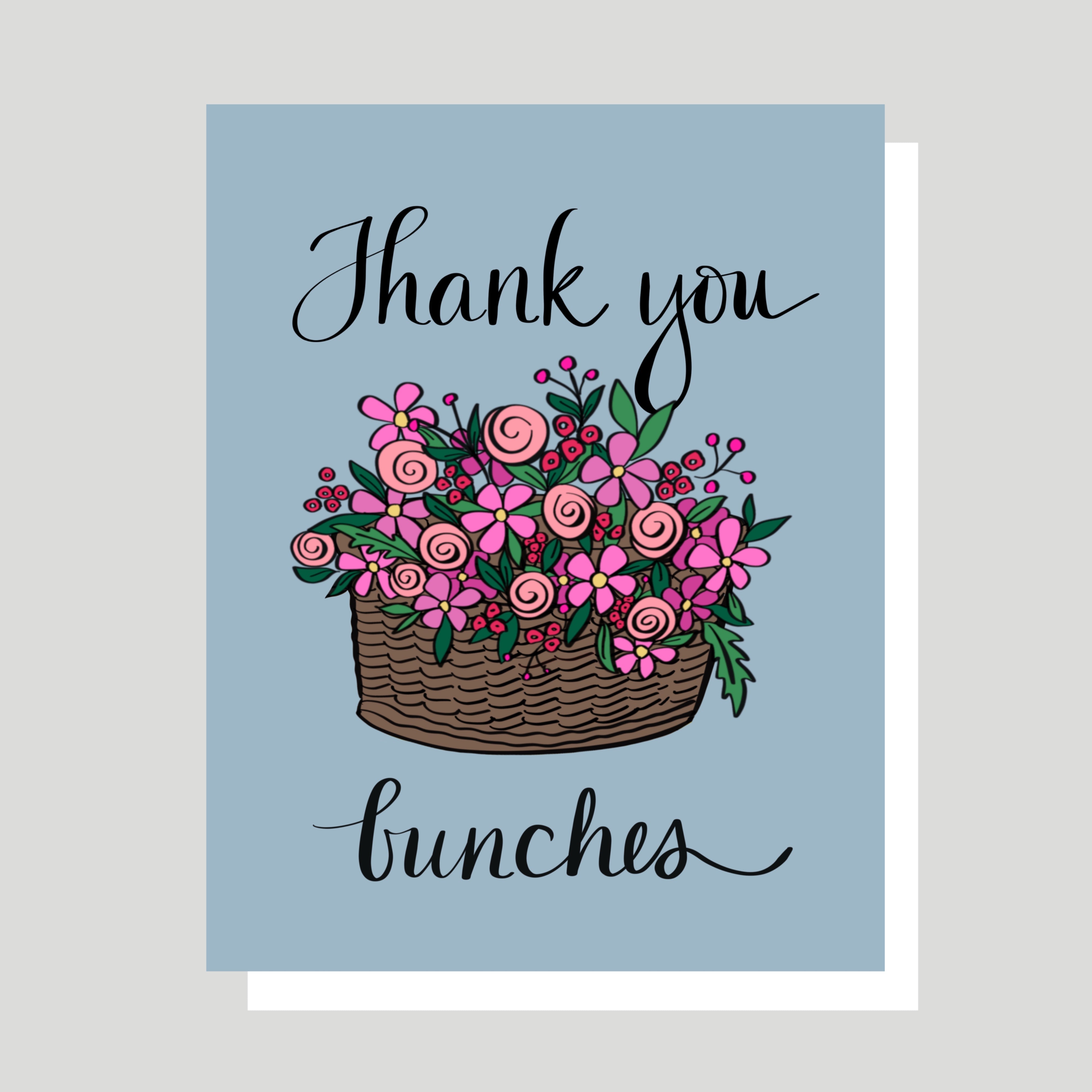 Thank You Bunches Greeting Card – New Wing Studio