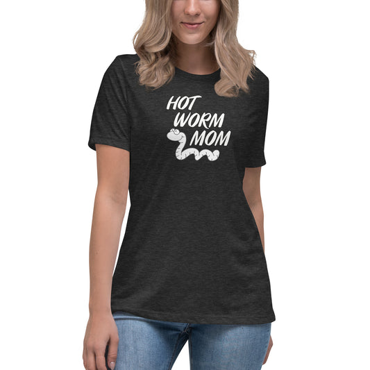 Hot Worm Mom Heathered T-Shirt